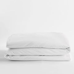 Luxe Smooth Egyptian Cotton Sateen Duvet Cover - Cream, Oversized Full/Queen