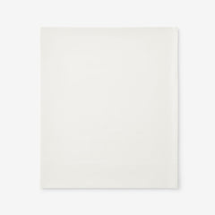 Premium Cool Organic Cotton Percale Flat Bed Sheet - Ivory, King/Cal King
