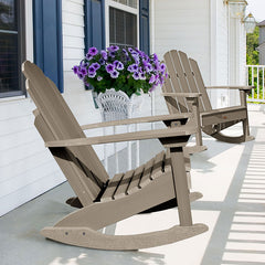 Adirondack Rocking Chair - Brown