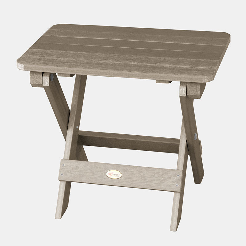 Adirondack Folding Side Table - Brown