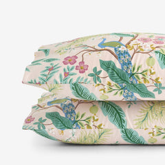 Peacock Classic Smooth Sateen Pillowcase Set - Blush, King