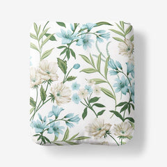 Gardenia Mist Premium Smooth Wrinkle-Free Sateen Fitted Bed Sheet - Cream Multi, King