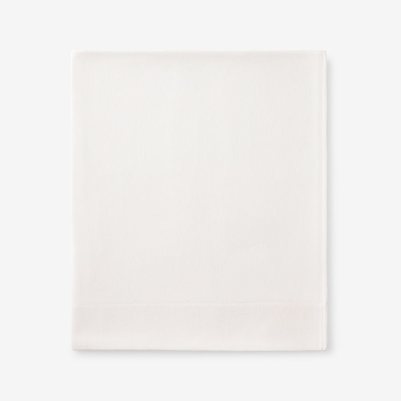 Premium Ultra-Cozy Cotton Velvet Flannel Flat Bed Sheet - Cream, Twin/Twin XL