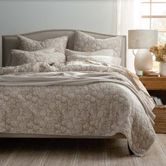 Kyla Floral Quilted Sham - Beige, Standard