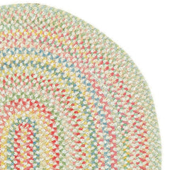 Garden Stripe Reversible Braided Cotton Rug - Multi, Swatch
