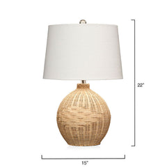 Rattan Table Lamp - Natural