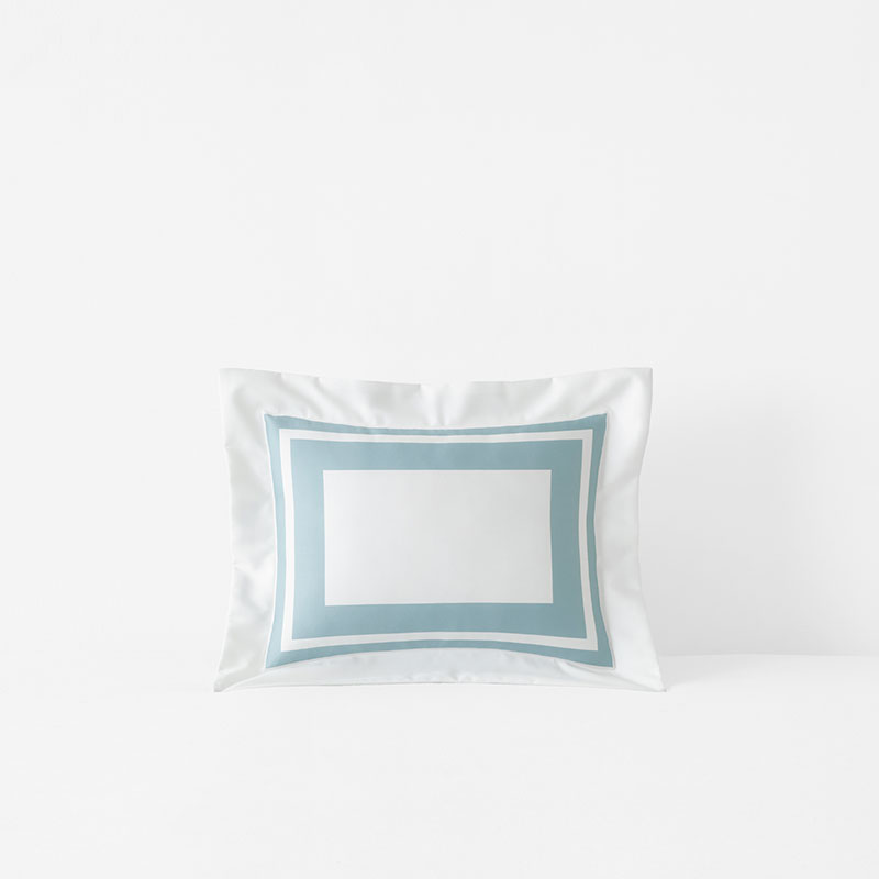 Double Border Premium Smooth Supima® Cotton Wrinkle-Free Sateen Sham - Cloud, Boudoir