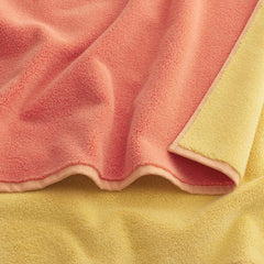 Reversible Solid Bath Towel - Coral