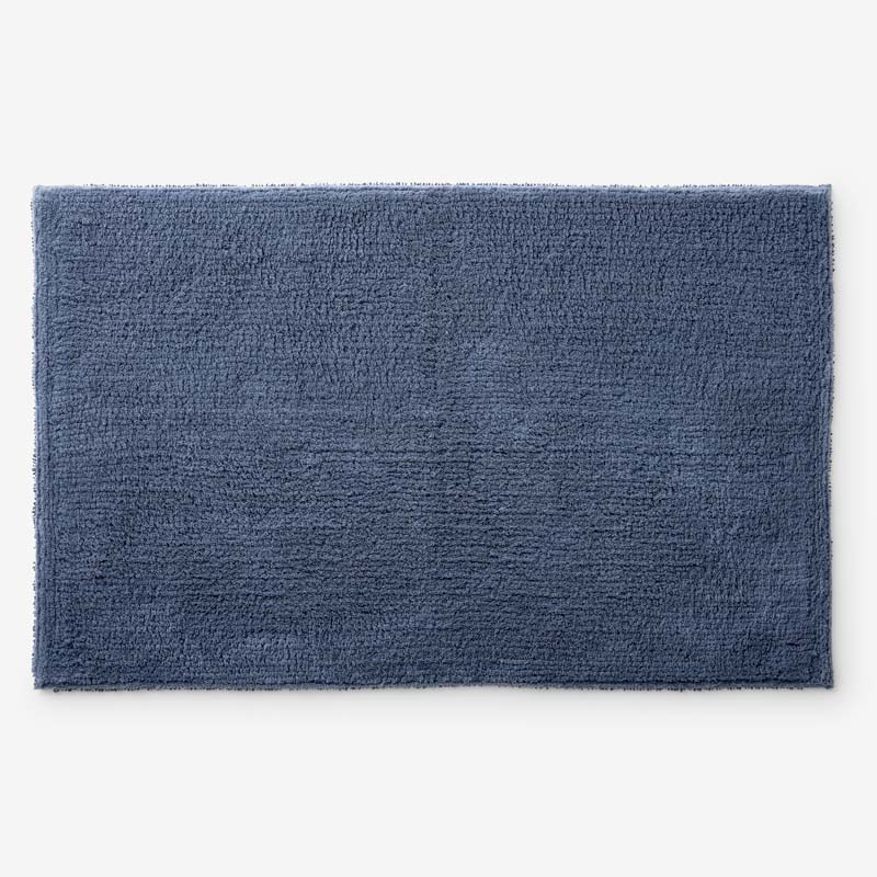 Plush Spa Solid Bath Rug - Indigo, 17 in. x 24 in.