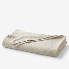 Gossamer Cotton Blanket - Linen, Full
