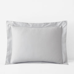 Classic Smooth Sateen Solid Sham - Light Gray, Standard