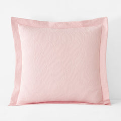 Laurel Matelasse Sham - Soft Pink, Euro
