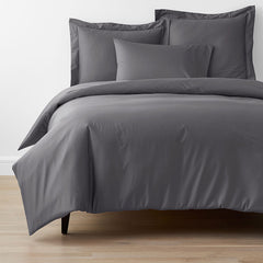 Classic Smooth Wrinkle-Free Sateen Bed Duvet Cover - Stone Gray, King/Cal King