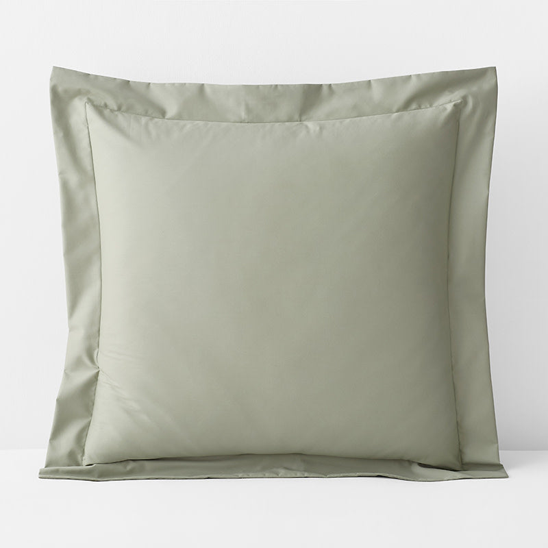 Classic Smooth Wrinkle-Free Sateen Sham - Laurel Green, Euro