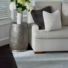 Herringbone Hand Tufted Wool Rug - Blue, 3' 6" x 5' 6"