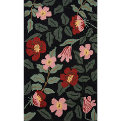 Minnie Wool Rug - Black Multi, 2' x 3'