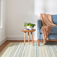 Poppy Handwoven Wool Rug - Moss, 2' x 3'