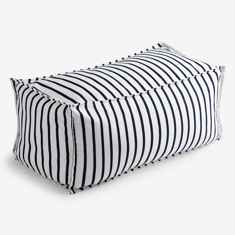 Indoor/Outdoor Pouf - Lido Stripe, Large
