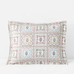 Lottie Classic Cool Cotton Percale Sham - Ivory Multi, King