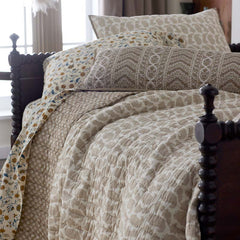 Jiya Reversible Quilt - Taupe, King/Cal. King