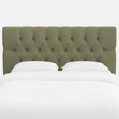Park Tufted Textured Linen Headboard - Laurel, Full