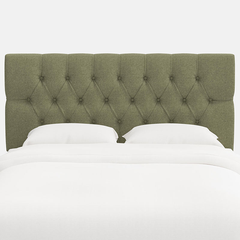 Park Tufted Textured Linen Headboard - Laurel, Twin
