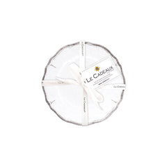 Rustica Antique White Melamine Appetizer Plates, Set of 4 - White