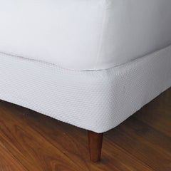 Madelyn Egyptian Cotton Matelassé Box Spring Cover - White, Full