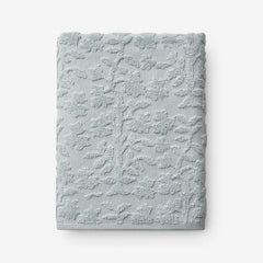 Floral Jacquard Bath Towel - Light Seaspray