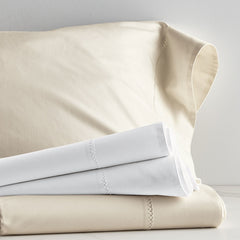 Premium Smooth Organic Cotton Sateen Bed Sheet Set - Ivory, Twin
