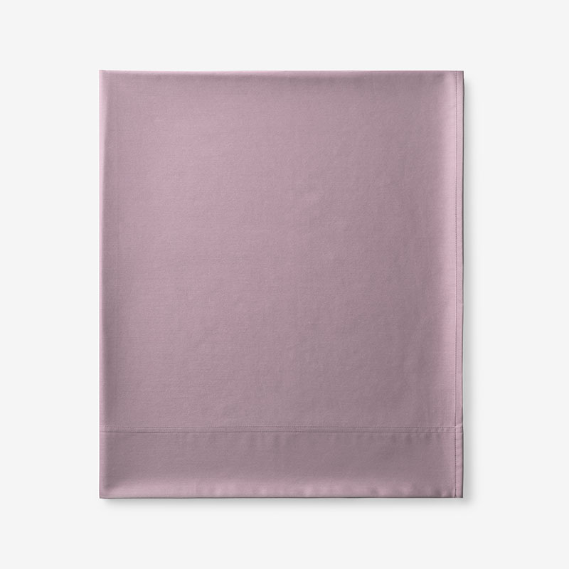 Premium Smooth Supima® Cotton Wrinkle-Free Sateen Flat Bed Sheet - Wisteria, Full