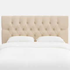 Park Tufted Velvet Headboard - Pearl, Queen