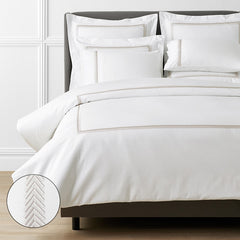 Hewett Luxe Smooth Egyptian Cotton Sateen Duvet Cover - Taupe, Oversized King/Cal King