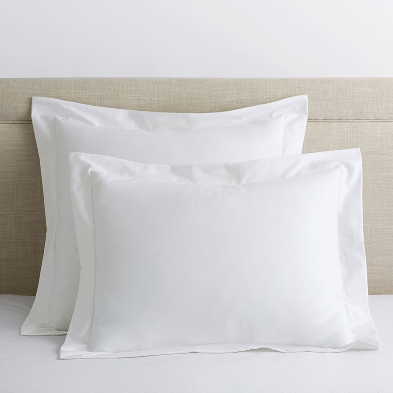 Premium Smooth Organic Cotton Sateen Sham - White, King