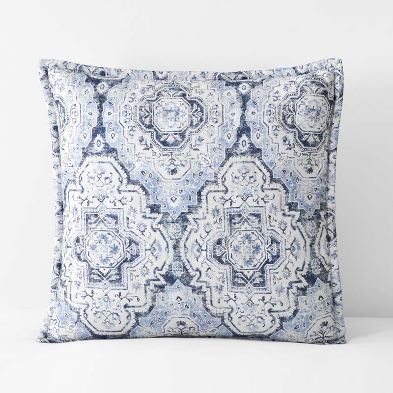 Royal Mirage Reversible Quilted Sham - Blue, Euro