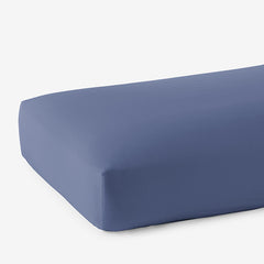 Premium Smooth Supima® Cotton Wrinkle-Free Sateen Fitted Bed Sheet - Blue Dusk, Cal. King