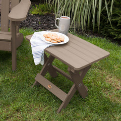 Adirondack Folding Side Table - Brown
