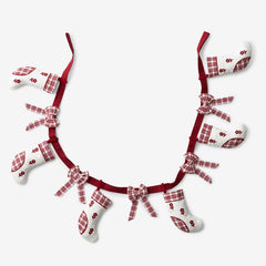 Flower Holiday Bunting - Red