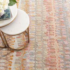 Paint Chip Hand Hooked Wool Rug - Stone, 2' 6" x 8' Runner