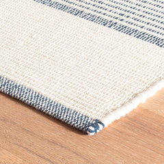 La Mirada Handwoven Cotton Rug - Navy, 2' x 3'