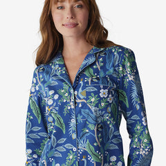 Poplin Women's Nightshirt - Peacock, M