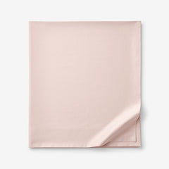 Classic Smooth Sateen Solid Flat Bed Sheet - Blush, Queen