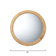 Coastal Round Mirror - Natural