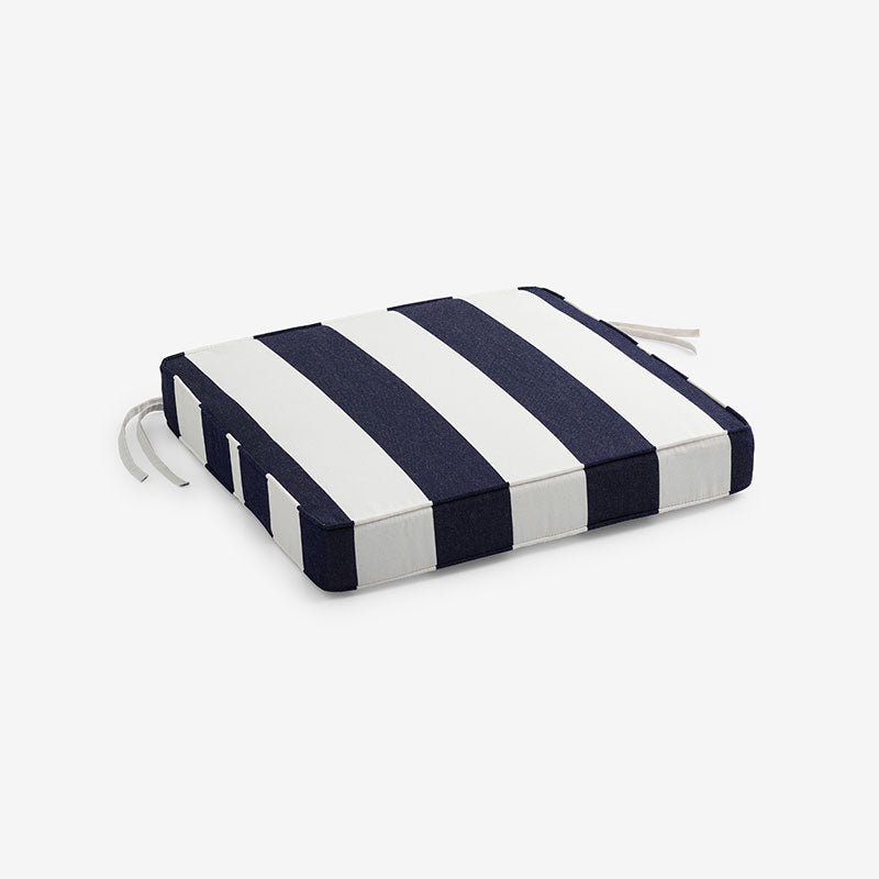 Replacement Boxed Edge Chair Cushion - Cabana Midnight, 16 in. x 15 in.