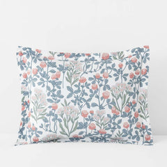 Holiday Print Classic Ultra-Cozy Cotton Velvet Flannel Sham - Botanical Grace, King