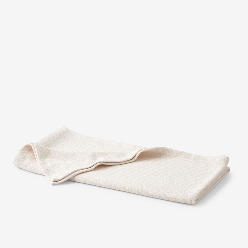Cotton Weave Throw - Ivory