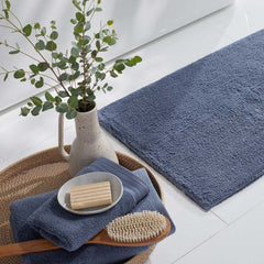 Plush Spa Solid Washcloths, Set of 2 - Indigo