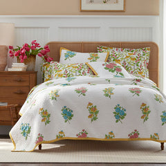 Lily Garden Quilted Sham - White Multi, King