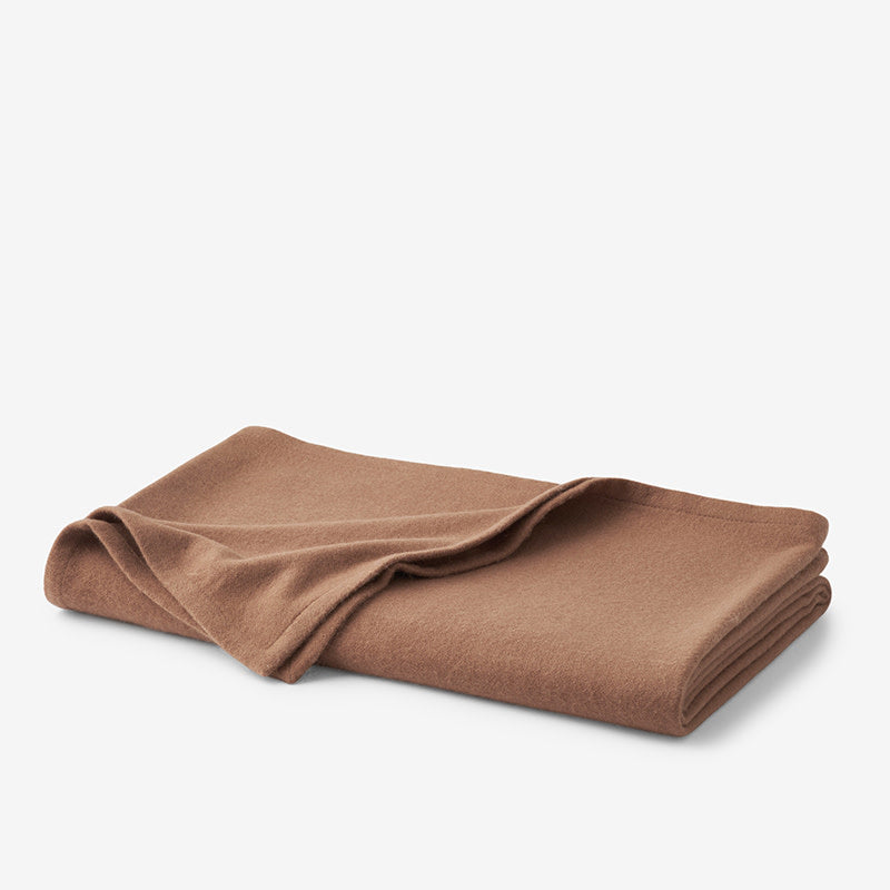 Luxe Lambswool Blanket - Toast, King