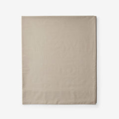 Classic Cool Cotton Percale Flat Bed Sheet - Cocoa, Full